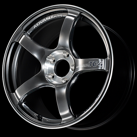 Advan TC4 SE Alloy Wheel - 15x5 ET45 4x100 Racing Hyper Black and Diamond Cut